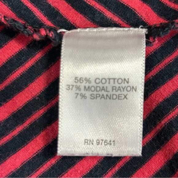 J.Jill Berry & Black Striped Long-Sleeve Tunic Plus 3X Soft and Comfy Casual - Picture 7 of 13